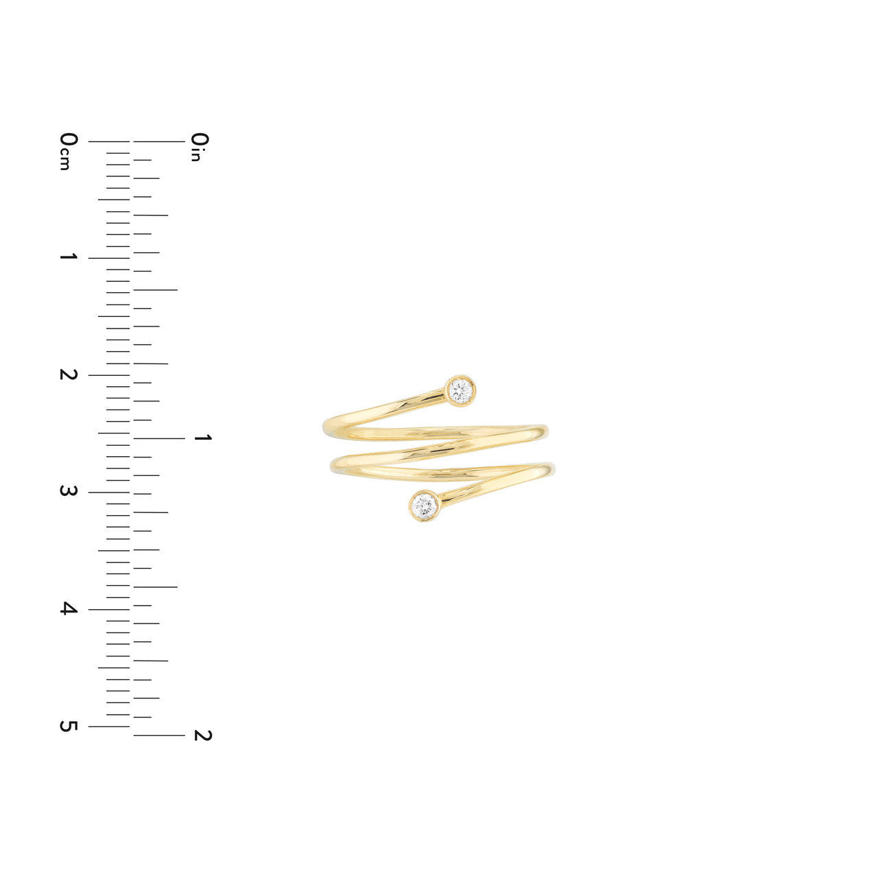 1/15ct Dia Wrap Around By Pass Ring