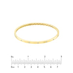 Diamond Studded Gold Tube Bangle