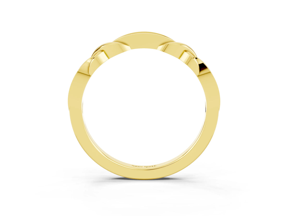 Twisted Marquise Amethyst Pavé Band in Yellow gold with Shared Prong Setting_3