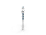 Twisted Marquise Aquamarine Pavé Band in Platinum with Shared Prong Setting_2