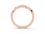 Twisted Marquise Aquamarine Pavé Band in Rose gold with Shared Prong Setting_3