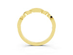 Twisted Marquise Aquamarine Pavé Band in Yellow gold with Shared Prong Setting_3
