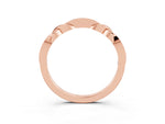 Twisted Marquise Blue Sapphire Pavé Band in Rose gold with Shared Prong Setting_3