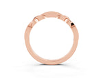 Twisted Marquise Blue Topaz Pavé Band in Rose gold with Shared Prong Setting_3
