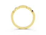 Twisted Marquise Blue Topaz Pavé Band in Yellow gold with Shared Prong Setting_3