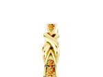 Twisted Marquise Citrine Pavé Band in Yellow gold with Shared Prong Setting_5