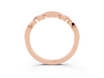 Twisted Marquise Emerald Pavé Band in Rose gold with Shared Prong Setting_3