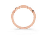 Twisted Marquise Garnet Pavé Band in Rose gold with Shared Prong Setting_3