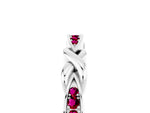 Twisted Marquise Garnet Pavé Band in Silver with Shared Prong Setting_5
