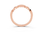 Twisted Marquise Morganite Pavé Band in Rose gold with Shared Prong Setting_3