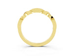 Twisted Marquise Morganite Pavé Band in Yellow gold with Shared Prong Setting_3