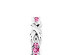 Twisted Marquise Pink Sapphire Pavé Band in Silver with Shared Prong Setting_5