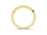 Twisted Marquise Pink Sapphire Pavé Band in Yellow gold with Shared Prong Setting_3