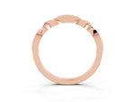 Twisted Marquise Tanzanite Pavé Band in Rose gold with Shared Prong Setting_3