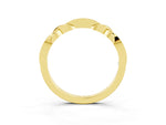 Twisted Marquise Tanzanite Pavé Band in Yellow gold with Shared Prong Setting_3