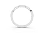 Twisted Marquise Yellow Sapphire Pavé Band in White gold with Shared Prong Setting_3