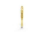 Twisted Marquise Yellow Sapphire Pavé Band in Yellow gold with Shared Prong Setting_2