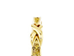 Twisted Marquise Yellow Sapphire Pavé Band in Yellow gold with Shared Prong Setting_5