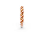 Twisted Pavé Round Citrine Eternity Band in Rose gold with Shared Prong Setting_2