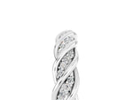 Twisted Pavé Round Moissanite Eternity Band in Platinum with Shared Prong Setting_5