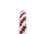 Twisted Pavé Round Ruby Eternity Band in Silver with Shared Prong Setting_5