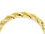 Twisted Pavé Round Yellow Sapphire Eternity Band in Yellow gold with Shared Prong Setting_4