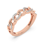 Diamond Chain Link Fashion Ring