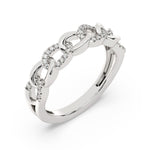 Diamond Chain Link Fashion Ring