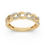 Diamond Chain Link Fashion Ring