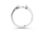 White gold Bamboo-Inspired Plain Metal Band_3