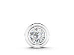 White gold Bezel Round Diamond Pendant