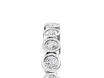 White gold Bezel Set Round Diamond Eternity Band_5