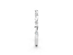 White gold Bezel-Set Round Diamond Marquise Eternity Band_2
