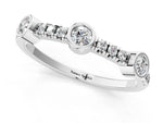 White gold Bezel Set Round Diamond Pavé Band_1