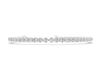 White gold Bezel Set Round Diamond Tennis Bracelet with Box Clasp