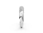White gold Channel Set Round Diamond Dome Band_2