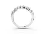 White gold Channel Set Round Diamond Multi-Row Band_3