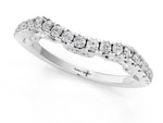 White gold Curved Diamond Pavé Round Eternity Band with Shared Prong Setting_1