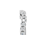 White gold Curved Diamond Pavé Round Eternity Band with Shared Prong Setting_5