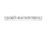 White gold Diamond Round Cut X-Link Tennis Bracelet with Prong Setting
