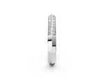 White gold Double Row Round Diamond Channel Set Eternity Band_2