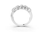 White gold Five Stone Marquise Diamond Prong Set White Gold Band_3