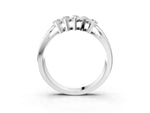 White gold Five-Stone Marquise Diamond Split Shank Ring with Shared Prong Setting_3