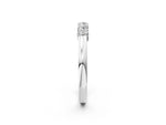 White gold Five-Stone Round Diamond Channel Set Band with Shared Prong Setting_2