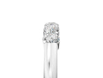 White gold Five-Stone Round Diamond Channel Set Band with Shared Prong Setting_5
