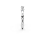 White gold Five-Stone Round Diamond Prong-Set Band_2