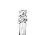 White gold Five-Stone Round Diamond Prong Set White Gold Band_5