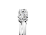 White gold Four-Stone Round Cut Diamond Prong-Set White Gold Band_5