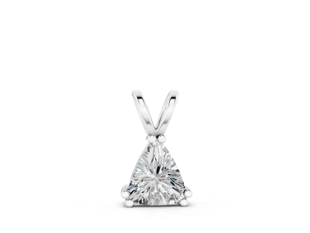 White gold Gold Wire Wrapped Calf Crystal Pendant