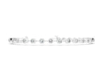 White gold Hexagon Bezel Round Diamond Tennis Bracelet